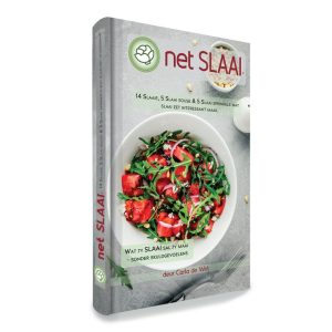 netSlaai Resepgids omslag - 14 gesonde slaai resepte met souse en sprinkels