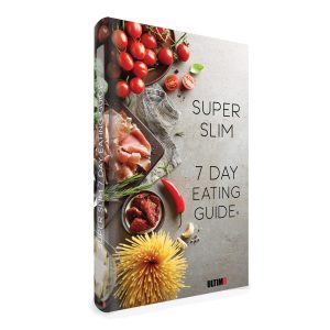 Superslim 7 e-book cover - 7-day English meal plan and weight loss guide