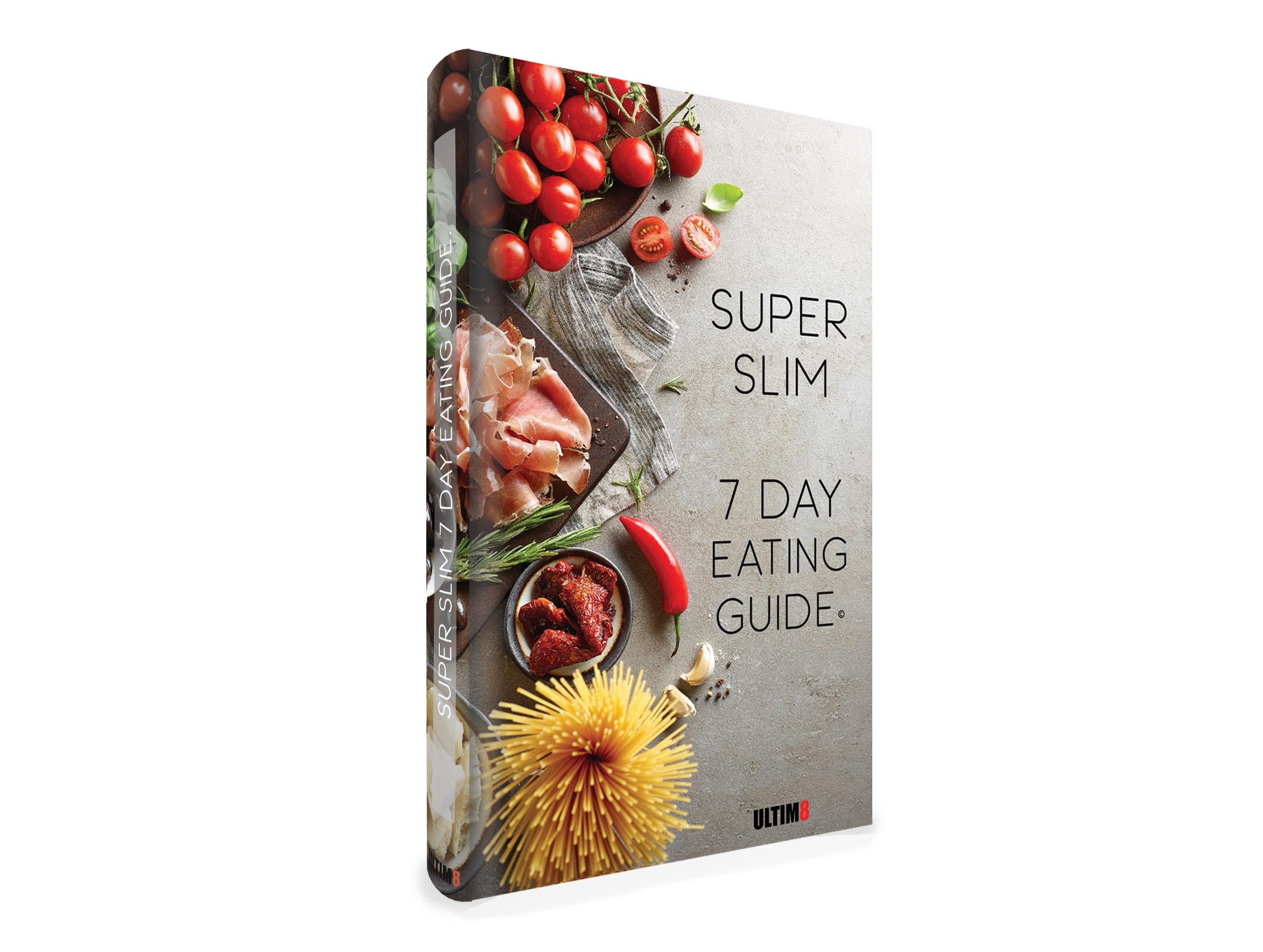 Superslim 7 e-book cover - 7-day English meal plan and weight loss guide